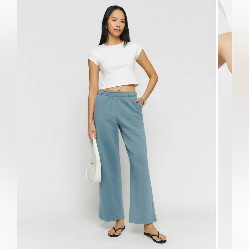 Reformation Wide Leg Sweatpant Trooper - Size XS NWT